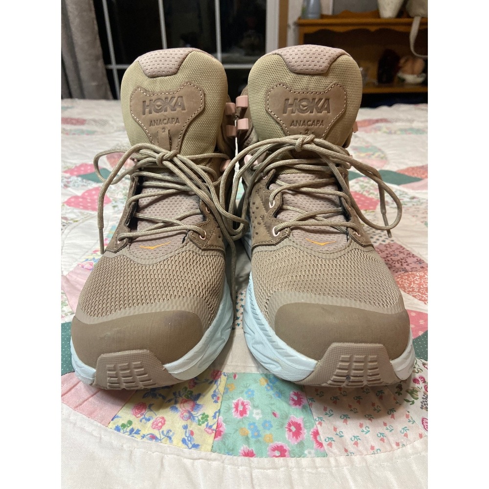 Hoka One One Anacapa 2 Mid GTX Hiking Boots Dune Pink Womens 11 1142831 Gore-Tex - Picture 3 of 11